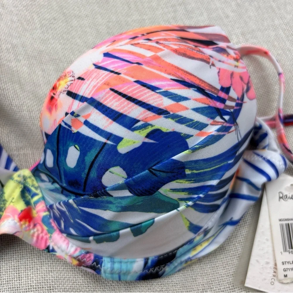 Raisins Women's Haleiwa Moonshadow Underwire Bra Swim Top Size M